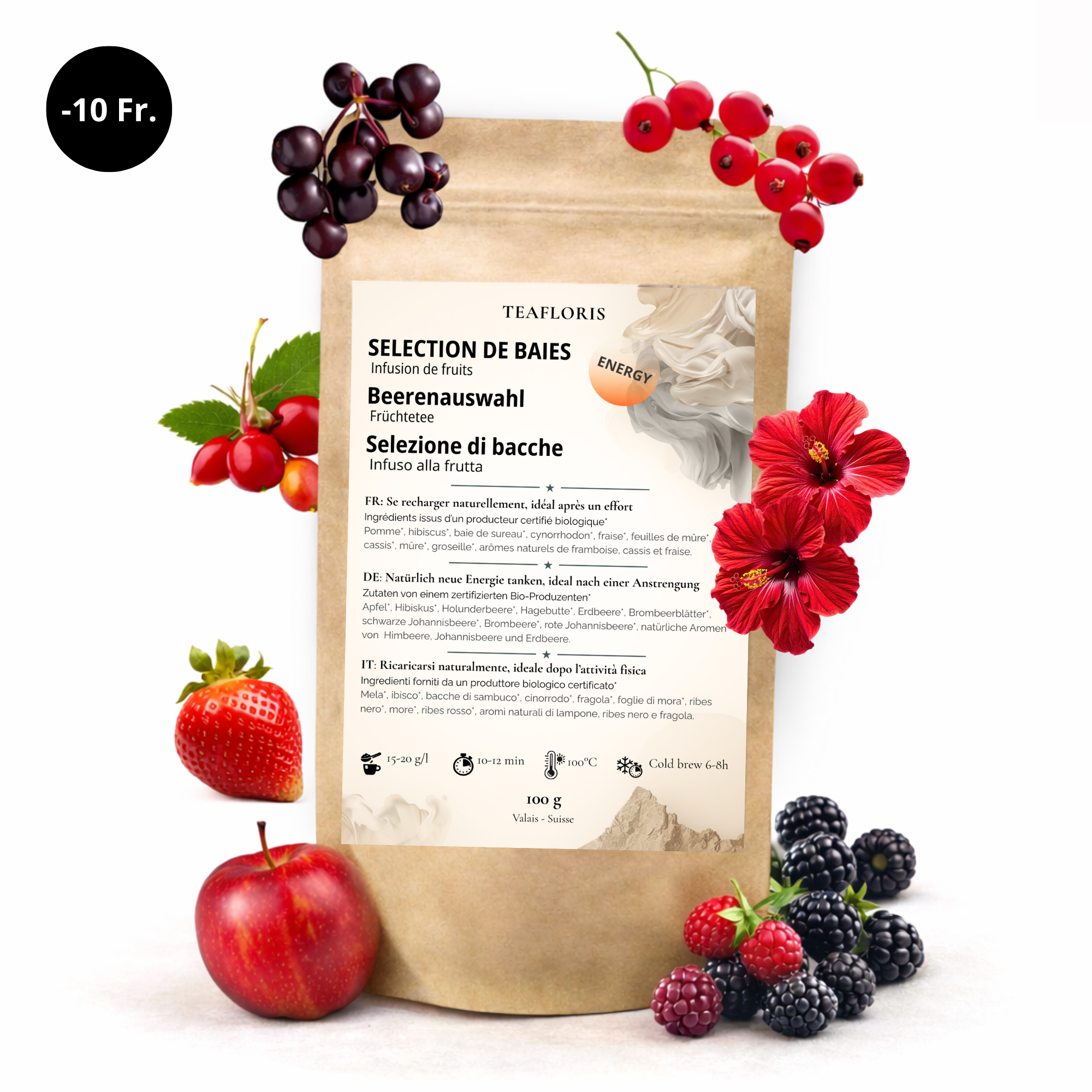 Sélection de Baies - 100g     Gourmand et fruité, pour se faire plaisir